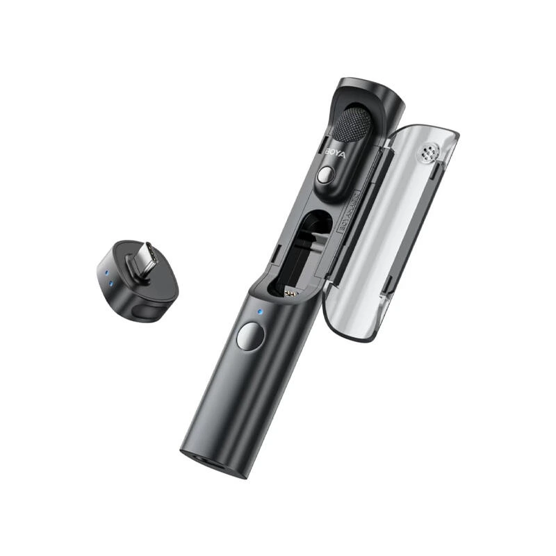 BOYA Magic 07 Transformable Al-Powered Mini Wireless Microphone Black | მიკროფონი