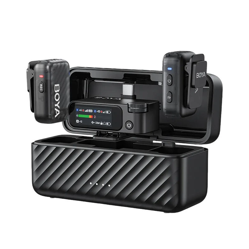 BOYA BOYAMIC 2-01 AI-Powered Mini Wireless Microphone Black | mikrofoni