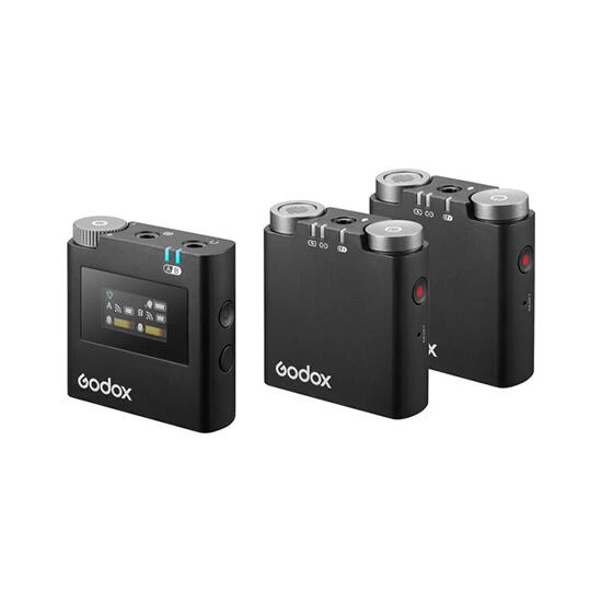 Godox 2.4GHz Wireless Microphone System Virso M2 Black | მიკროფონი
