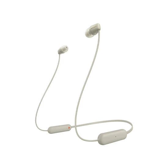 Sony WI-C100 Wireless In-ear Headphones Taupe | kursasmeni