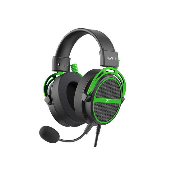 Havit H2030E Wired Gaming Headset Black/Green | ყურსასმენი