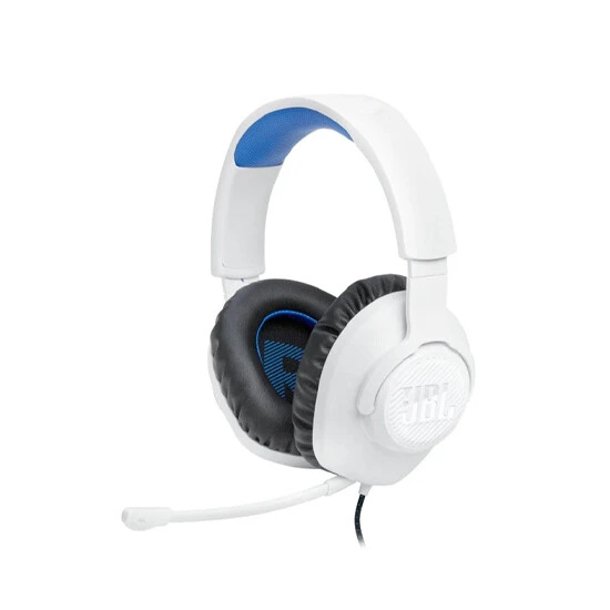 JBL Quantum 100P Gaming Headphones White/Blue | ყურსასმენი