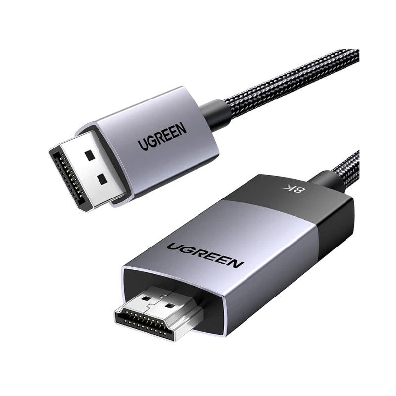 Ugreen 8K DisplayPort To HDMI 2m 80397 Grey | HDMI кабель