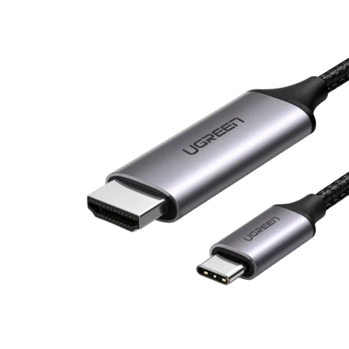 Ugreen USB-C to HDMI Male to Male Cable Aluminum Shell 1.5m 50570 Black Grey | HDMI კაბელი
