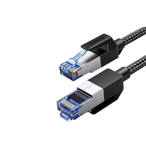 Ugreen Cat8 Pure Copper Ethernet Cable Round Braided OD5.5mm 1.5m 80430 Black | LAN кабель