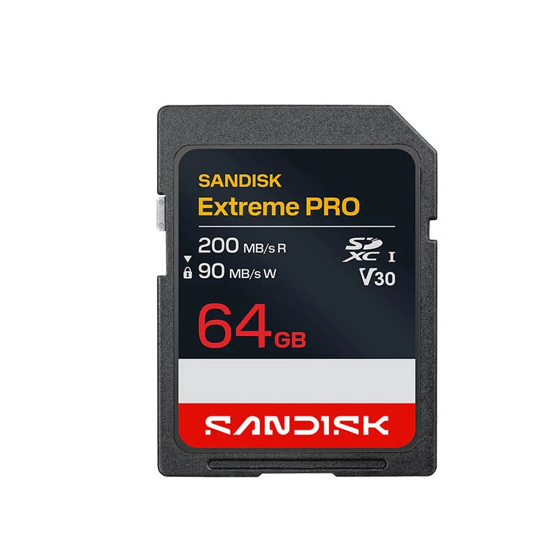 SanDisk 64GB Extreme PRO SD/XC UHS-I Card 200MB/S V30/4K Class 10 SDSDXXU-064G-GSCIN | მეხსიერების ბარათი