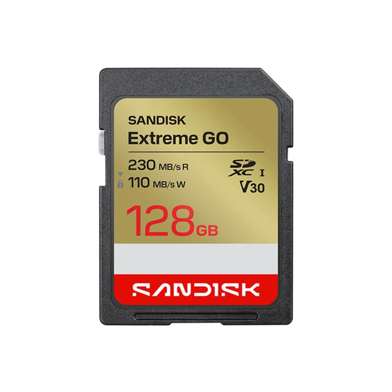 SanDisk 128GB Extreme SD/XC UHS-I Card 230MB/S V30/4K Class 10 SDSDXGN-128G-GNCIN | მეხსიერების ბარათი