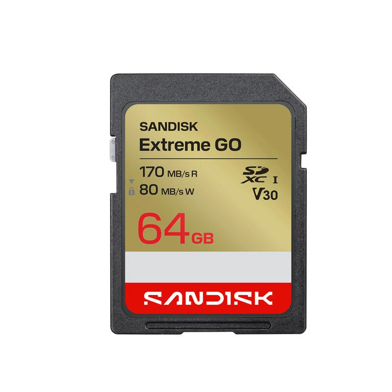 SanDisk 64GB Extreme SD/XC UHS-I Card 170MB/S V30/4K Class 10 SDSDXGN-064G-GNCIN | მეხსიერების ბარათი
