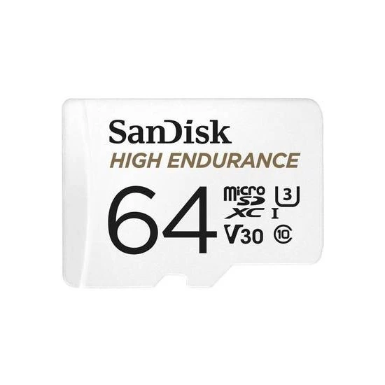 SanDisk 64GB High Endurance Video MicroSDHC Card with Adapter SDSQQNR-064G-GN6IA | მეხსიერების ბარათი