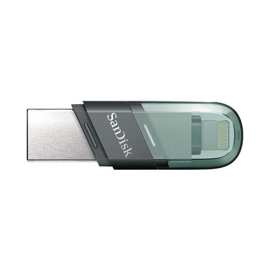 SanDisk iXpand Flash Drive Flip 256GB Type A+Lightning SDIX90N-256G-GN6NE Green | ფლეშკა