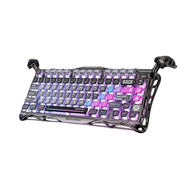 GravaStar Gaming Keyboard Special Edition Mercury K1 Pro 75% Wireless Mechanical Cyberpunk | კლავიატურა