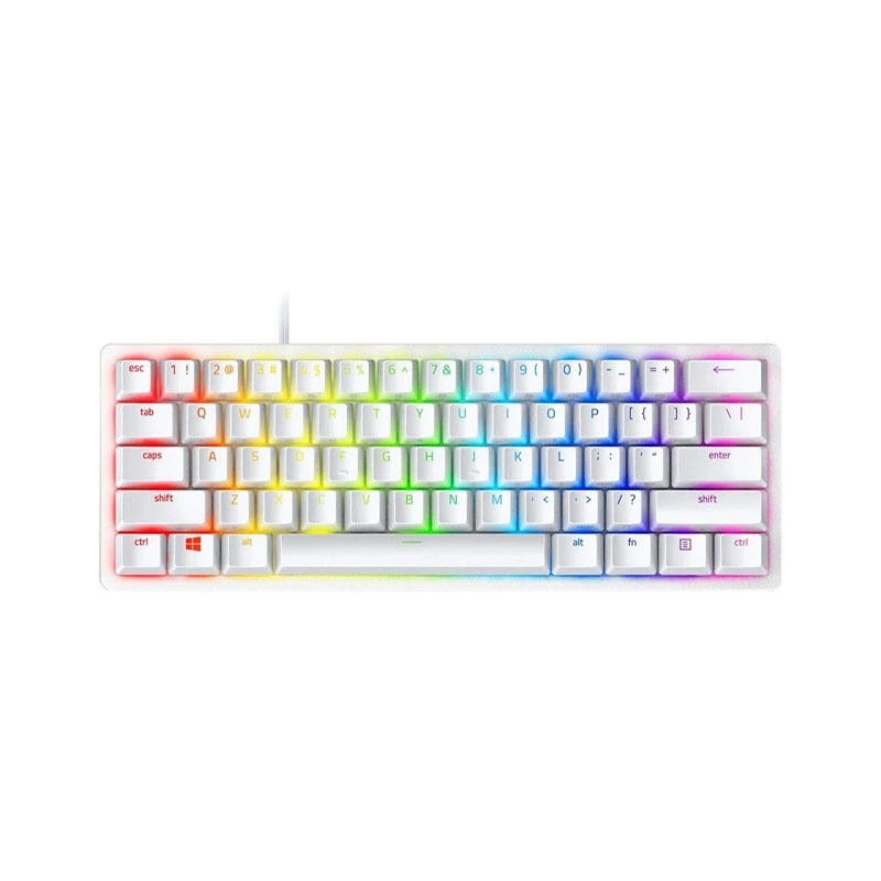 Razer Gaming Keyboard Huntsman Mini Mercury Ed RGB 61key Red Switch RZ03-03390400-R3M1 White | კლავიატურა