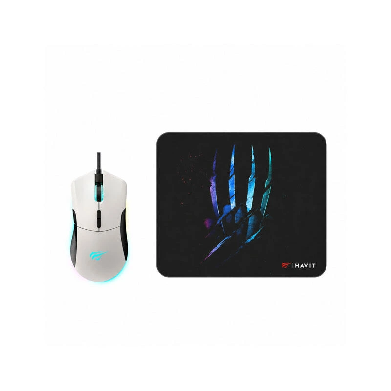 Havit Gaming Mouse Combo MS1037CM White/Black | მაუსი
