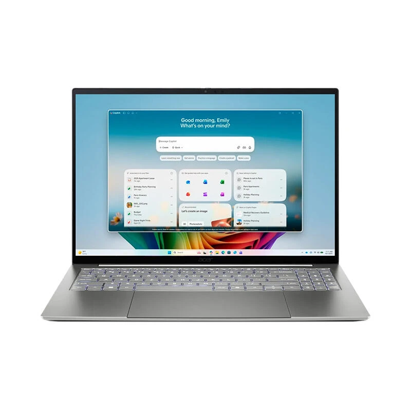 Acer Swift 16 AI Oled SF16-71T NX.JU1ER.002, Intel Core Ultra X9 - 388H, Intel Arc Graphics, 16GB RAM SSD 512GB, Windows 11 Home, ლეპტოპი | Laptop