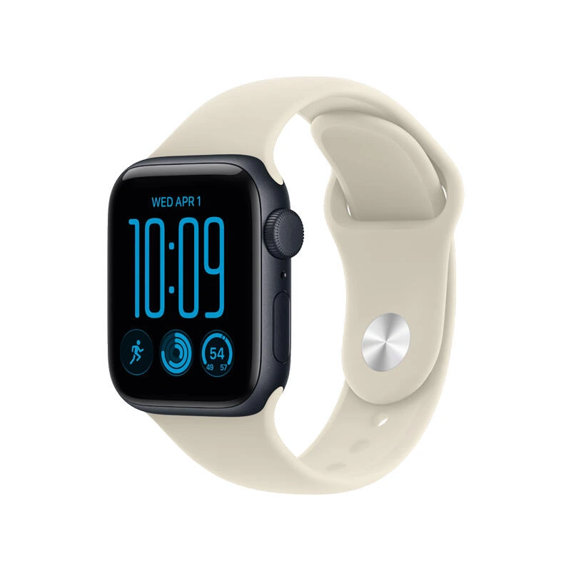 Apple Watch SE 3 GPS 40mm Midnight Aluminium Case With Sand Sport Band MJKY4 S/M | Часы