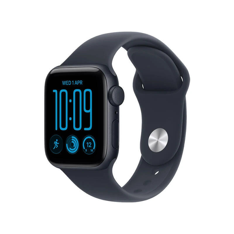 Apple Watch SE 3 GPS 40mm Midnight Aluminium Case With Navy Blue Sport Band MJL14 M/L | საათი