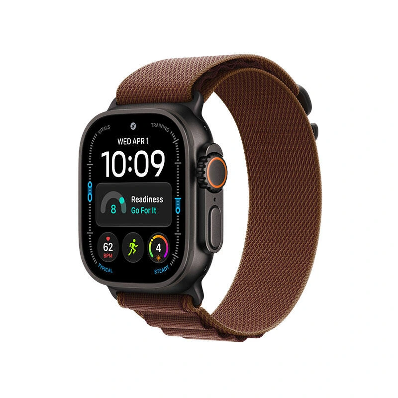 Apple Watch Ultra 4 GPS 49mm Black Titanium Case With Burgundy Alpine Loop MJC14 M | Часы