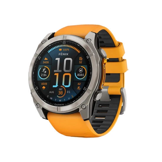 Garmin Watch Fenix 8 51mm Spark Orange | საათი