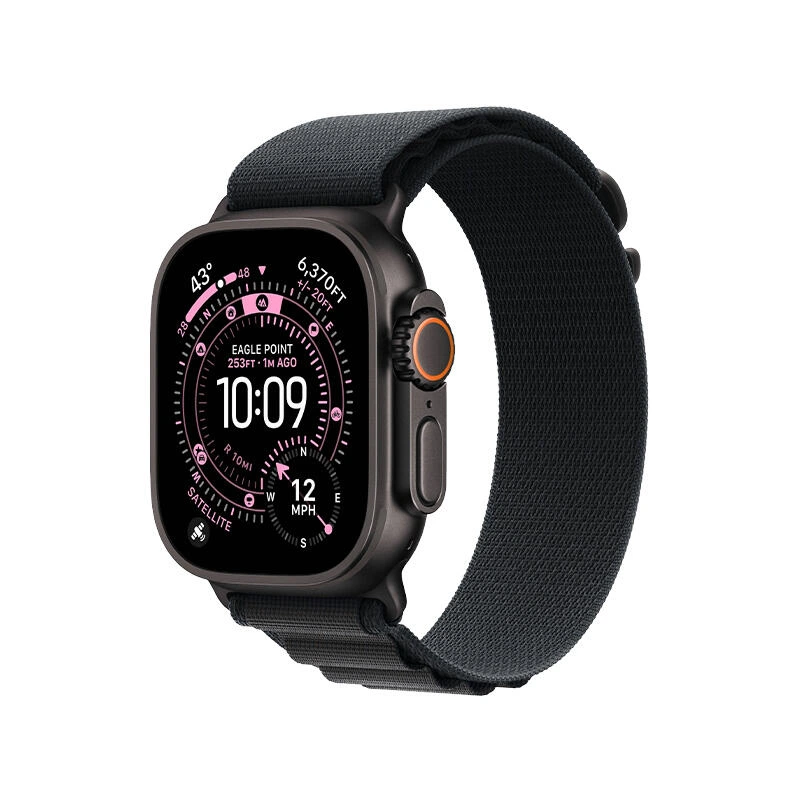 Apple Watch Ultra 3 49mm Black Titanium Case With Black Alpine Loop MF0V4 M | Часы