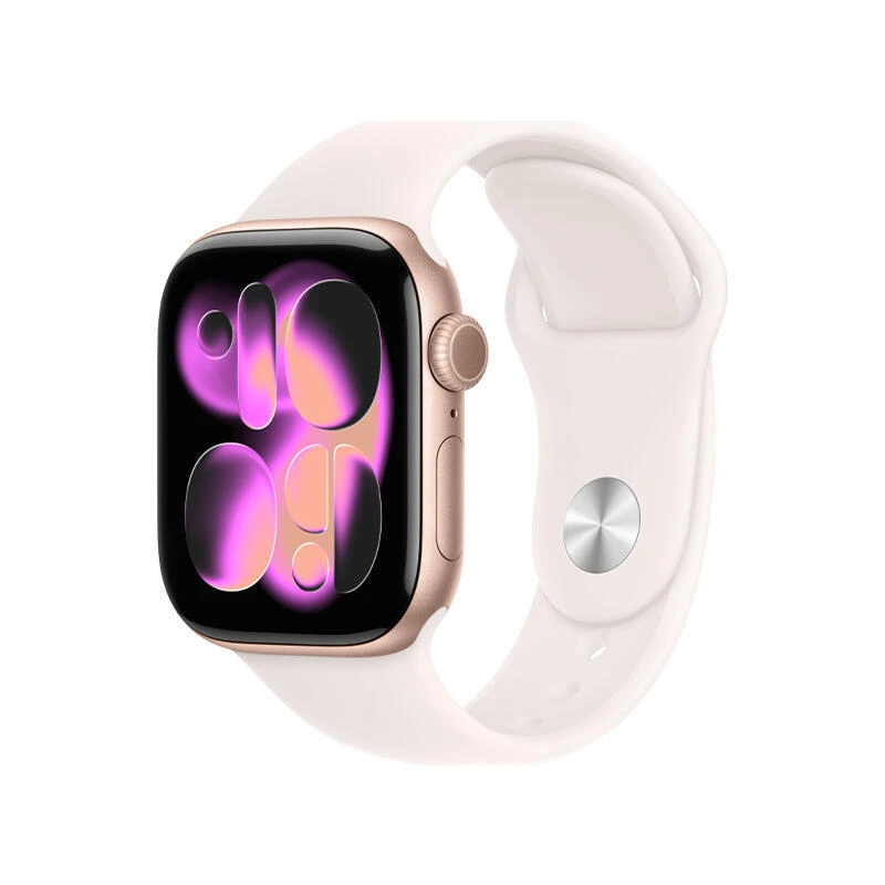Apple Watch Series 11 GPS 42mm Rose Gold Aluminium Case With Light Blush SB MEU44 M/L | საათი