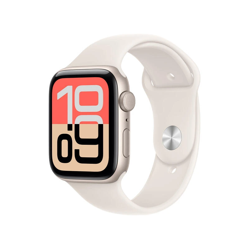 Apple Watch SE 3 GPS 44mm Starlight Aluminium Case With Starlight Sport Band MEHJ4 M/L | Часы