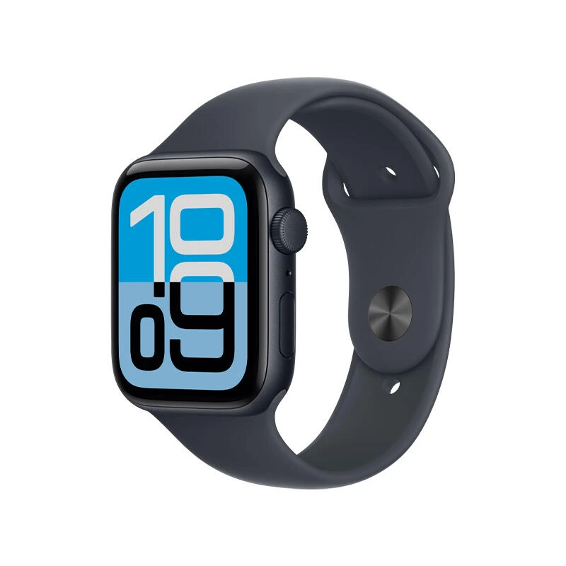 Apple Watch SE 3 GPS 44mm Midnight Aluminium Case With Midnight Sport Band MEHQ4 M/L | საათი