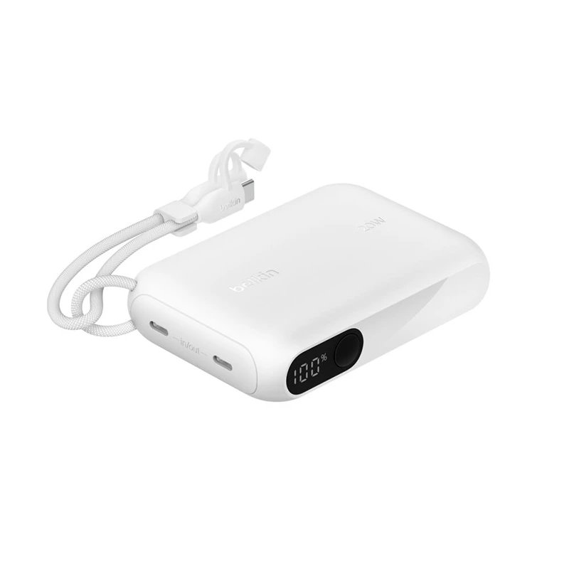 Belkin Power Bank 10000mAh With Display BPB027HQWH White | Power ბანკი