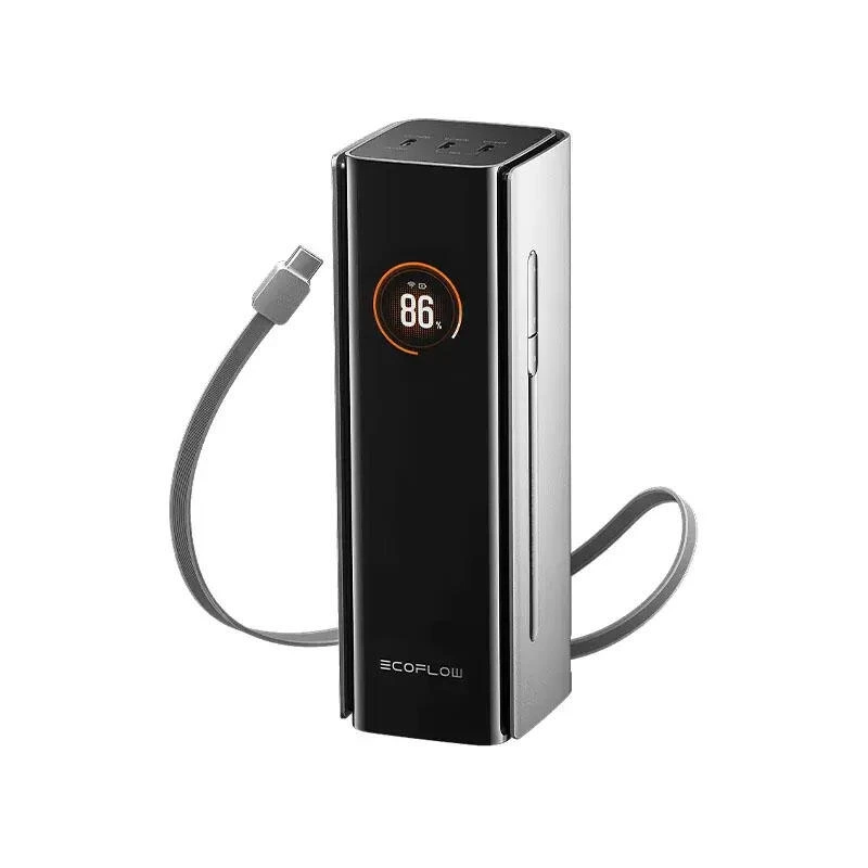 Ecoflow Rapid Pro Power Bank 20000mAh 100W Built in Cable Black | Power ბანკი