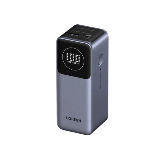Ugreen Nexode 12000mAh Type-C USB-A Power Bank With Smart Digital Display 35526B Grey | PowerBank
