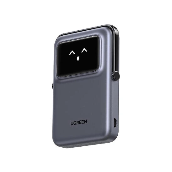 Ugreen Uno 10000mAh Magnetic Wireless Power Bank 45327 Grey | Power ბანკი