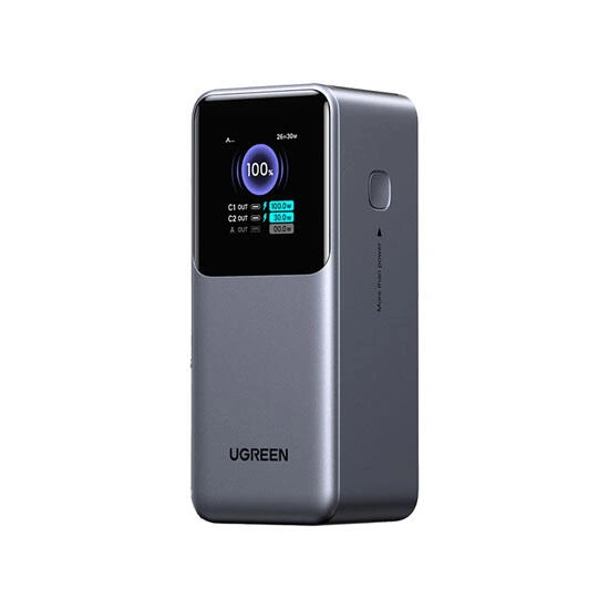 Ugreen Nexode with Smart Digital Display 20000mAh Type-C Power Bank 35524B Grey | Power ბანკი