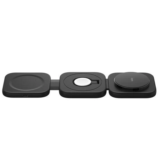 Belkin 3-in-1 Travel Wireless Charging Pad with Qi2 Magnetic 15W WIZ024hqBK Black | უსადენო დამტენი