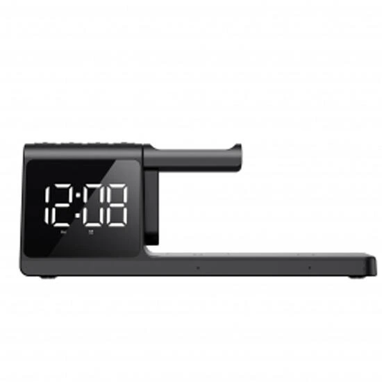 Havit W3042  Wireless Charger 15W With Alarm Clock Black | უსადენო დამტენი