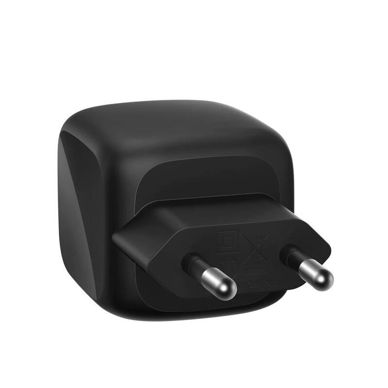 Belkin 50W Dual USB-C GaN Wall CHarger With PPS WCH019kqBK Black | зарядка