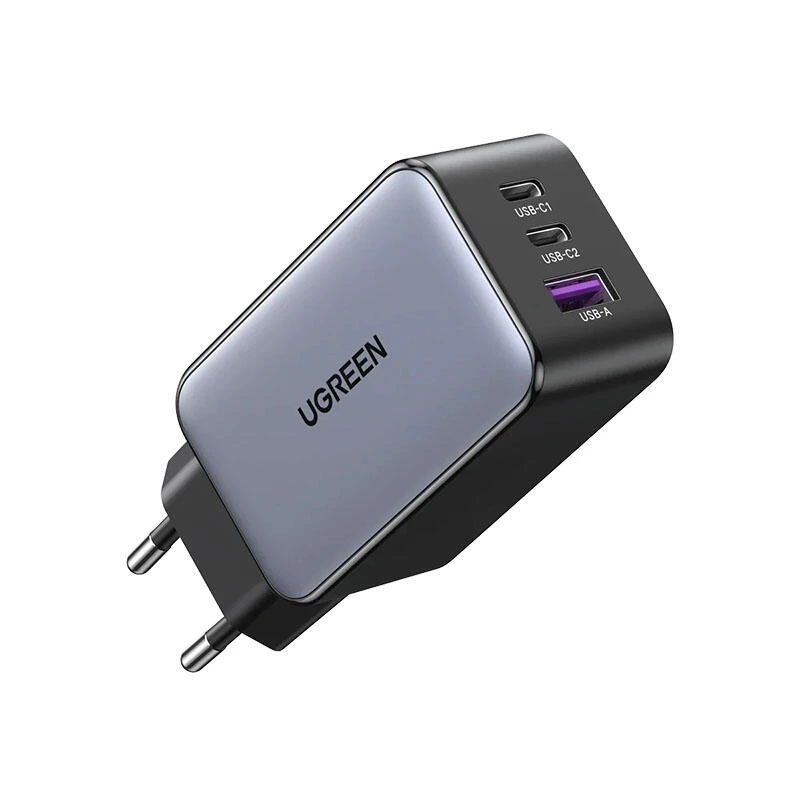 Ugreen 65W USB C GaN Charger 3 Ports 10335 Grey | зарядка