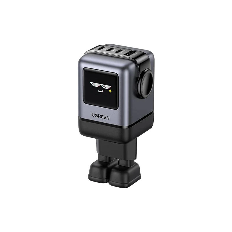 Ugreen Nexode Uno RobotGaN 100W Wall Charger 45515B Grey | зарядка