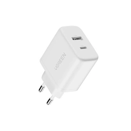 Ugreen 20W 2-Port Fast Charger EU 45310 White | დამტენი