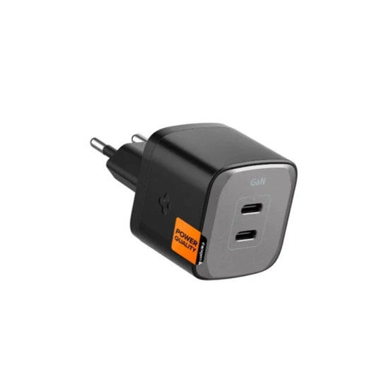 Spigen Wall Charger GaN III 45W Dual USB-C Port ACH05154 Black | зарядка