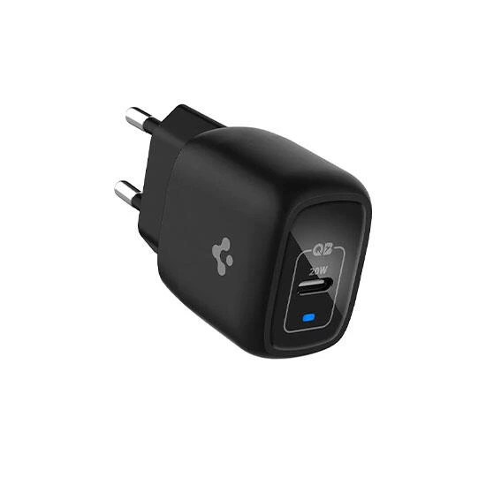 Spigen Wall Charger PD 3.0 20W With USB-C Port ACH02070 Black | დამტენი