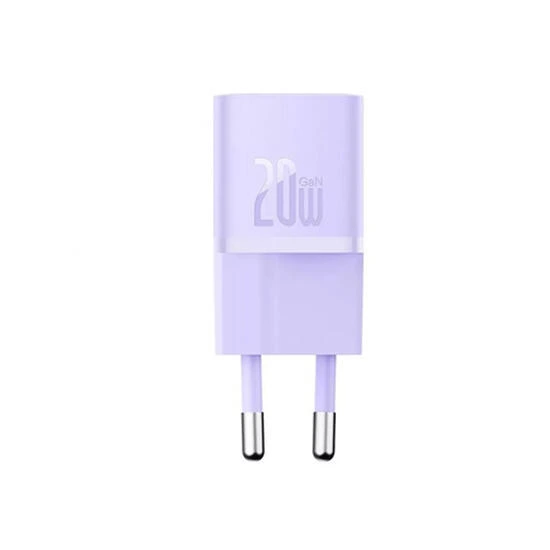 Baseus GaN5 Fast Charger mini 1C 20W EU CCGN050105 Purple | დამტენი