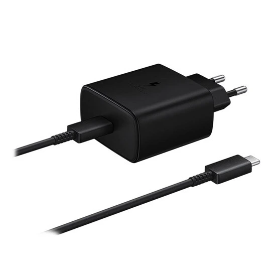 Samsung Travel Adapter 45W with Type-C Cable EP-T4510 Black | დამტენი