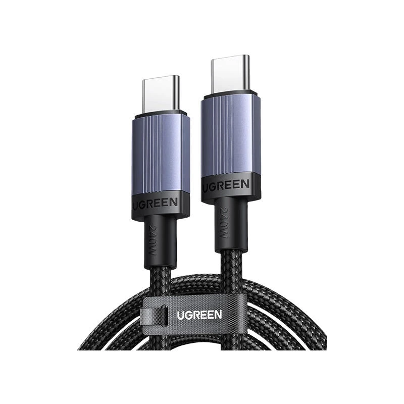 Ugreen 240W Type-C to Type-C PD Fast Charging Cable 1m 65907 Grey | კაბელი