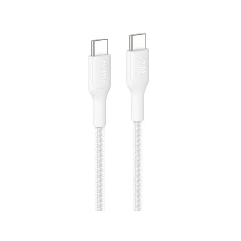 Belkin 240W USB-C TO USB-C 1M CAB025hq1MWH White | კაბელი