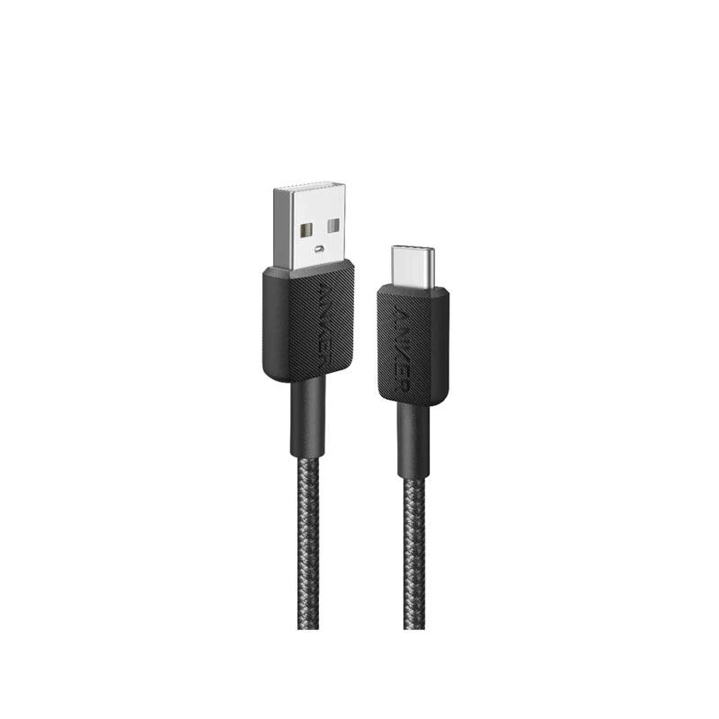 Anker 322 USB-A to USB-C 0.9m Cable A81H5H11 Black | კაბელი