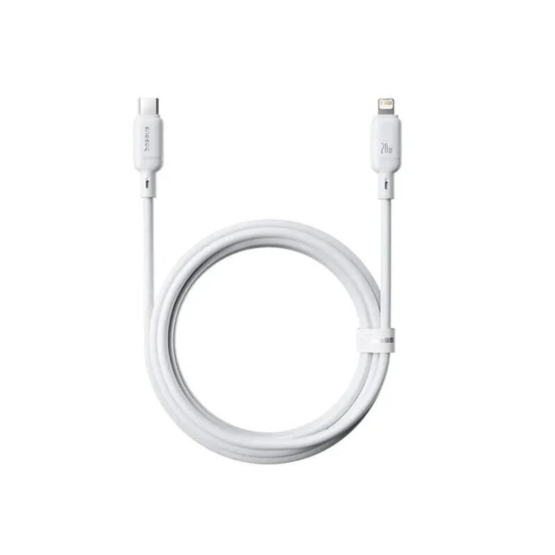 Baseus Silky Series Fast Charging Cable Type-C to iP 20W 2m P10377700213-01 Moon White | kabeli