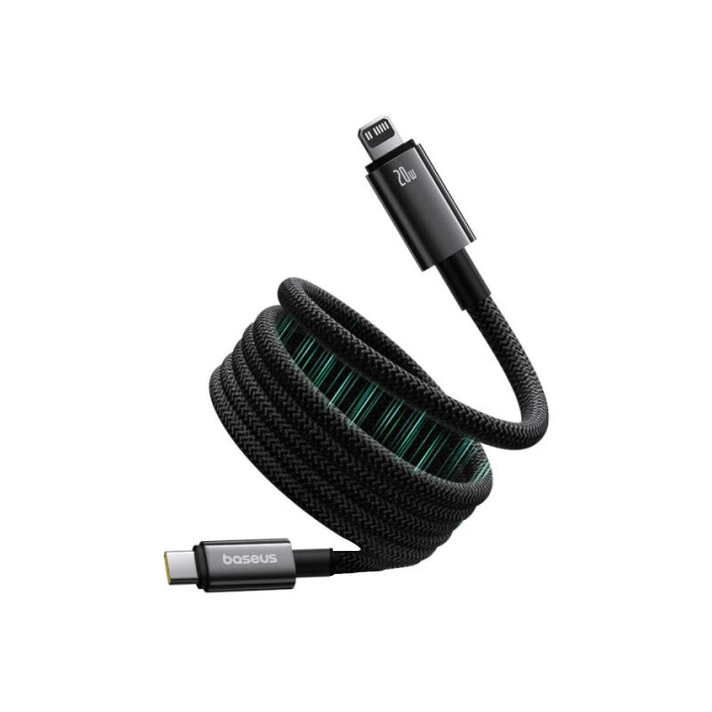 Baseus Tungsten Gold Magnetic Charging Cable USB-C to iP 20W 1m P10319805111-01 Cluster Black | kabeli