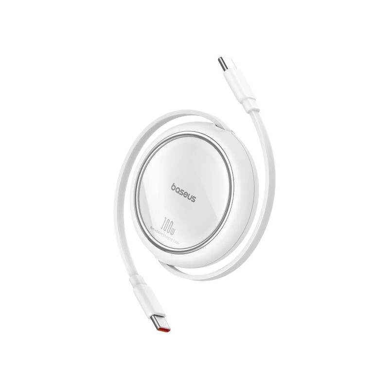 Baseus Free2Draw Mini Retractable Charging Cable Type-C to Type-C 100W 1m P10364500211-00 Moon White | Кабель
