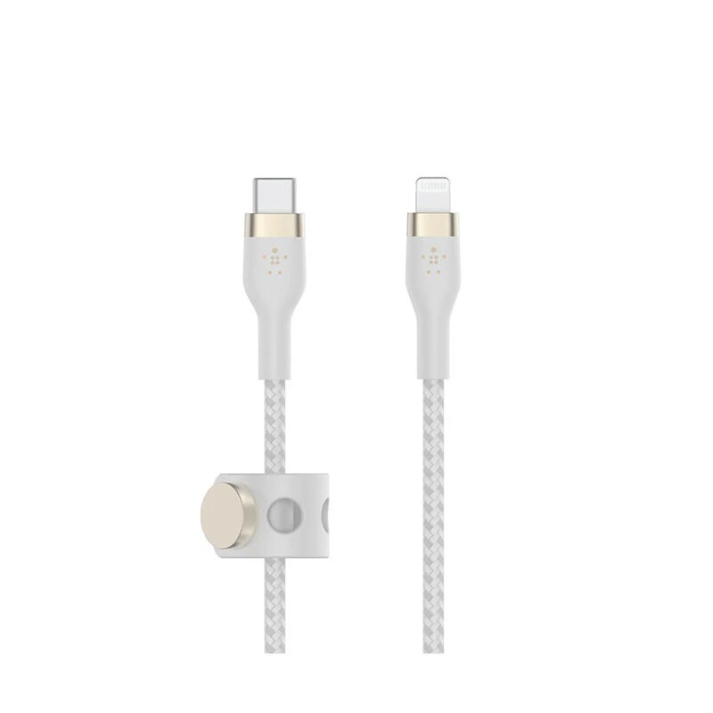 Belkin Boostcharge PRO Flex USB-c to Lightning 1M CAA011bt1MWH White | კაბელი
