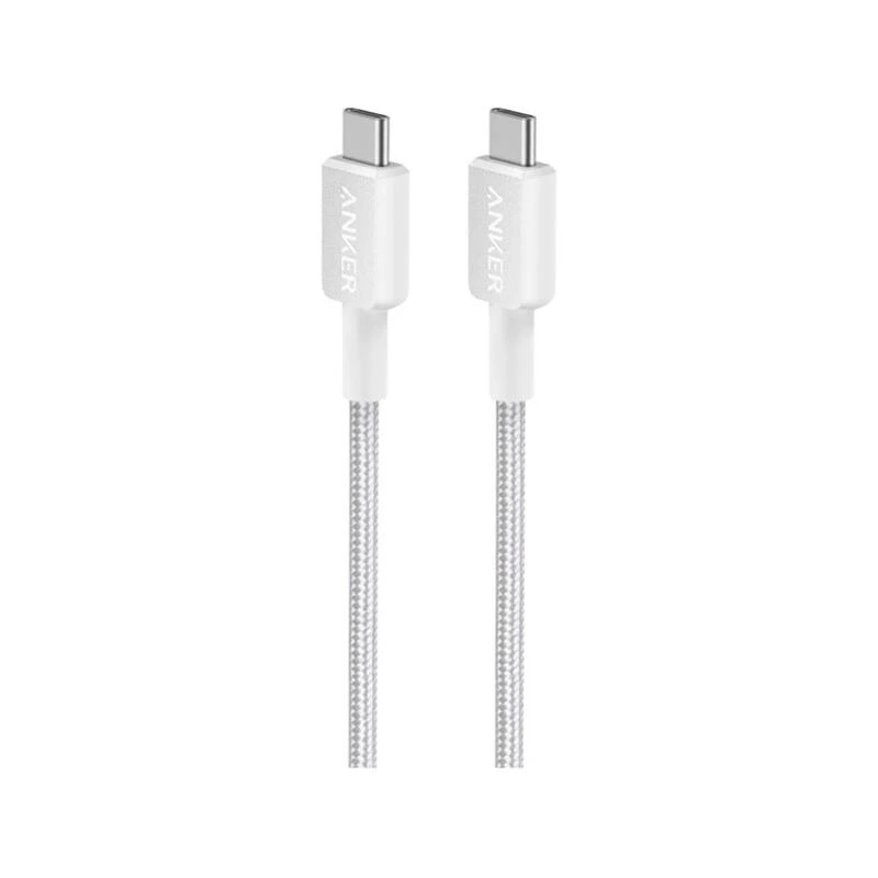 Anker 322 USB-C to USB-C 0.9m A81F5G21 White | კაბელი