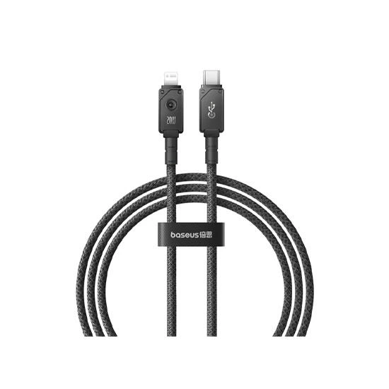 Baseus Unbreakable Series Fast Charging Data Cable Type-C to IP 20W 1m P10355803111-00 Cluster Black | კაბელი